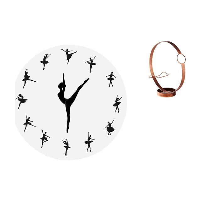 Reloj de pared,Reloj de pared con bailarina,reloj decorativo colgante.,Portabotellas de vino,Soporte para botellas de vino,soporte para botellas de vino,estante de hierro,Decoración de