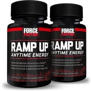 (2 pack) (2 pack) Force Factor Ramp Up Anytime Energy Sugar-Free Zero Calorie Energy Pill with B Vitamins, Green Tea Extract, Caffeine, 15 Ct.