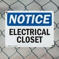 thumbnail image 5 of (2 Pack) Electrical Closet OSHA Notice Sign 10 Inch X 7 Inch Indoor / Outdoor Rust-Free Aluminum Metal Signs for Workplace, Workshop, and Construction Site, Made in the USA, 5 of 8