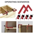 thumbnail image 2 of Amdohai 90 Degrees L-Shaped Auxiliary Fixture Splicing Board Positioning Panel Fixed Clip Aluminum Alloy Right Angle Ruler Woodworking Tool, 2 of 8