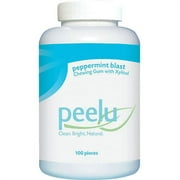 Peelu Peppermint Blast Chewing Gum with Xylitol 100 Ct