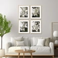 thumbnail image 2 of White Magnolia Wall Art Set of 4 Framed Lotus Artworks Floral Botanical Painting Abstract Flower Artwork Wall Decor for Bedroom Living Room Bathroom Office, 2 of 6