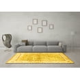thumbnail image 3 of Ahgly Company Machine Washable Indoor Rectangle Animal Yellow Traditional Area Rugs, 2' x 5', 3 of 4