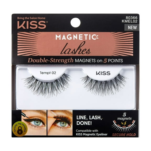 KISS Magnetic, False Eyelashes, Tempt, 12 mm, 1 Pair