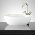 thumbnail image 4 of Signature Hardware 949436 Mattison 18" Fireclay Vessel Bathroom Sink - White, 4 of 4