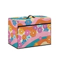 thumbnail image 2 of HELLHERO Sewing Machine Cover Wave Background Floral Simple Foldable Storage Pocket, 2 of 8