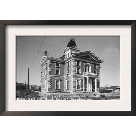 Tombstone, Arizona Court House Photograph - Tombstone, AZ Framed Art Print Wall