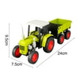 thumbnail image 6 of BAELLERT Vintage Alloy Tractor Model with Sound Light Movable Rear Carriage Die-cast Farm Truck Agricultural Vehicle Toy Decoration Toddlers Boys Girls Birthday Gift, 6 of 8