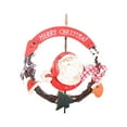 thumbnail image 1 of Bewildely Colgante de Navidad resina muñeco de nieve de Navidad arreglo circular colgador de puerta fiesta pared del hogar ventana decoraciones Kits de decoración para fiestas viejo se fue Bewildely HA069821-01, 1 of 6