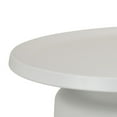 thumbnail image 3 of Ricca Plant Stand Table, White Metal, Round 29 Inch Top, Pedestal Base, 3 of 5