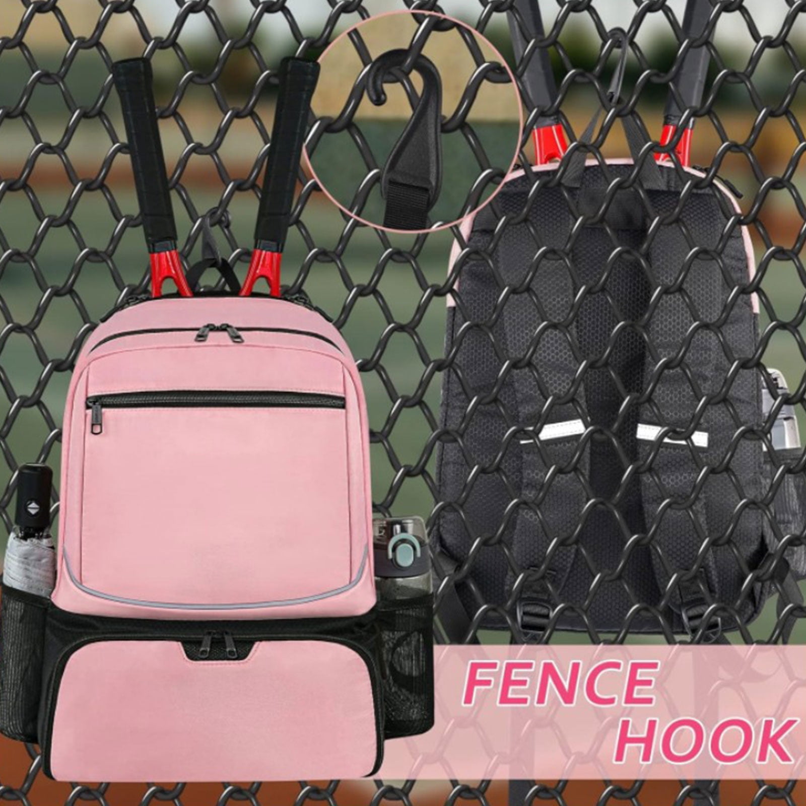 Professional Tennis Racket Bag Sports Badminton Tennis Backpack 2 Rackets Handbag for Women and Men Enduring