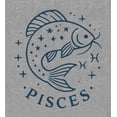 thumbnail image 5 of Pisces Zodiac Fish With Glitter Adult Heather Gray Long Sleeve Hoodie-XL, 5 of 6