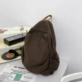 thumbnail image 4 of Nuevos bolsos de hombro arqueados de moda para mujer, gran oferta 2024, mochilas unisex de espalda blanda sólidas, mochila informal de nailon con cremallera, 4 of 5