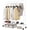 White, variant on Seamika Garment Rack with Wheels Clothing Rack for Hanging Clothes,Multi-functional Bedroom Clothes Rack,White