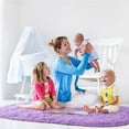 thumbnail image 5 of LOCHAS Luxury Velvet Fluffy Carpet Soft Children Rugs Room Mat Modern Shaggy Area Rug for Bedroom Bedside Home Decor,2.6'x5.3',Purple, 5 of 7