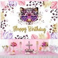 thumbnail image 3 of Cheetah Print Birthday Decorations Girl, Cheetah Happy Birthday Decorations Backdrop , Cheetah Print Balloons Leopard for Safari Jungle Animal Cheetah Supplies, 3 of 6
