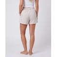 thumbnail image 5 of Real Essentials 3 Pack: Women's Woven Lounge Boxer Shorts Casual Sleep Comfy Elastic Waist Loose Fit PJ Bottoms with Pockets, 5 of 7