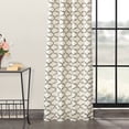 thumbnail image 3 of Illusions Silver Grey Grommet Printed Cotton Curtain (1 Panel), Illusions Silver Grey, 50W X 108L, 3 of 6