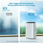 Portable Air Conditioner, 14,000 BTU/9300BTU for Room 500 -700 sq. ft, Indoor Free Standing AC Unit w/ Dehumidifier Function, Fan Mode, Remote Control, For Home, Office, School & Business Rooms