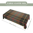 thumbnail image 2 of BRODIE HUNTING WEATHERED TARTAN Rectangular Tablecloth 55"x70" with Lace Edge, Washable Durable Table Cover for Dining, Indoor Outdoor Home Restaurant Decor, 2 of 5