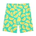 thumbnail image 4 of joogoo Lemon on Green Girls Lined Shorts Bike Dance Bottoms 4T, 4 of 7