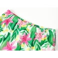 thumbnail image 4 of Topgal Tween Girls Tie Dye Pajamas Summer Green Flowers Sleepwear for Big Girls 2 Piece Pjs Set Size 8, 4 of 5