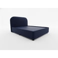 thumbnail image 3 of LASE Muebles Cama Queen Size Marsella Base+Cabecera Velvet Canalé Rosa, 3 of 4