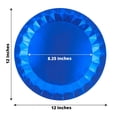 thumbnail image 2 of Balsa Circle 25 Royal Blue Geometric Round 12" Metallic Disposable Dinner Salad Paper Plates Party Events, 2 of 7
