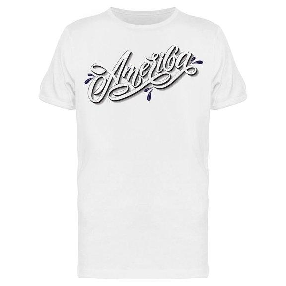 Cool Lettering. America T-Shirt Men -Image by Shutterstock, Male x-Large