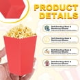 thumbnail image 3 of Uxcell 12 Pcs Popcorn Boxes, 2.8 Inch Popcorn Bucket Containers, Movie Night Supplies Paper Cups Holders for Cinema, Red, 3 of 7