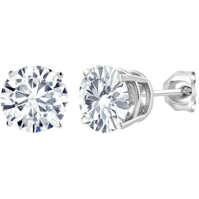 Boucles d'Oreilles Clous Classiques en Argent Sterling, Boucles d'Oreilles Hypoallergéniques