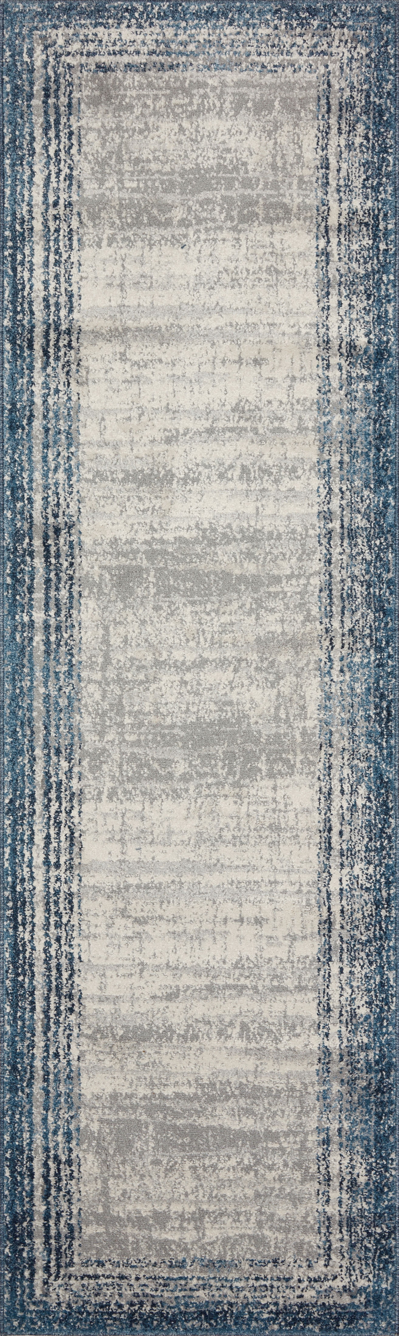 AUS-02 Pebble, Blue 2-4" x 8-0" Size Rug
