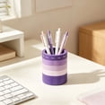 thumbnail image 4 of Pencil Pen Holder for Desk, Purple 2-In-1 Rotating Desk Organizer with Rotating Rings, Used for Home Study, Office Stationery Storage Stationery Storage Cute Desktop Accessory, 4 of 4
