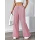 thumbnail image 5 of Pantalones de Salón A Rayas de Pierna para Mujer, Cintura Elástica y Bolsillos Rojo XXL, 5 of 8