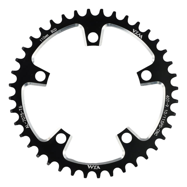 Mosiee Narrow Wide Chainring For Road Bike 110Bcd 5 Bolts Available In 36T 38T 40T