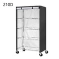 thumbnail image 1 of MYG 210D Oxford Cloth Garden Shelf Cover Waterproof Dustproof Storage Rack Protector Outdoor Furniture Cover for Shelves Racks Black 24x20x5 Inches, 1 of 9