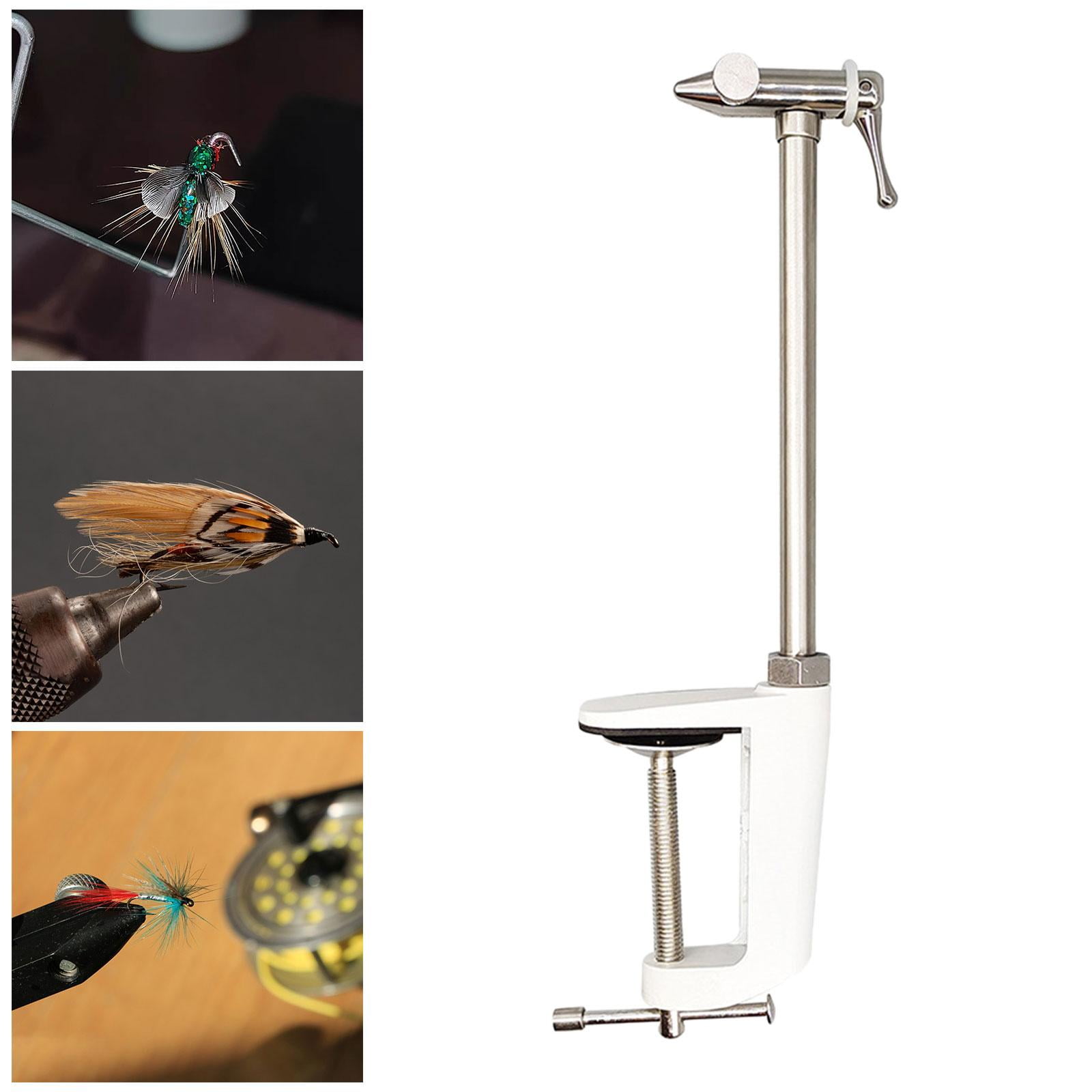 Wswqop Fly Tying Vise Accessory Fishing Lure Making Fishing Hook Tying Vise Metal Spare 26cm Non Rotatable