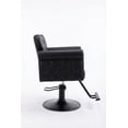 thumbnail image 1 of Fauteuil Inclinable de Salon Professionnel – Conception Ergonomique, Pivotement à 360°, Levage Hydraulique Réglable, Base Ronde en Métal Durable, Cuir PU Imperméable, Dossier Rembourré, Idéal pour la Coiffure, le Coiffage, la Beauté, 1 of 5