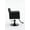 Electroplating black Black, variant on Pink Salon Barber Chair for Hair Stylist | PU Leather 360° Swivel | Hydraulic Lift 330Lbs | Metal Base for Barbershop, Spa, Home