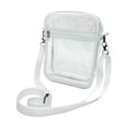 thumbnail image 2 of Bolso de hombro transparente Bolso de hombro transparente Bolso de hombro con bolsillo adicional Blanco Grande, 2 of 9