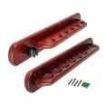 thumbnail image 3 of jinwen Pool Cue Rack Wall Mount Fishing Rod Stand Solid Wood Billiard Sticks Holder Red wood, 3 of 9