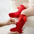 thumbnail image 4 of JYYYBF Baby Girls Knee High Socks, Elastic Bow Socks Soft Lightweight Mesh Socks Long Socks, 4 of 7