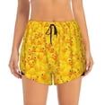 thumbnail image 2 of Fotbe duck floating in the pool Pattern Womens High Waist Running Shorts Athletic Workout Quick Dry Shorts for Women with Pockets Gym Yoga Summer Shorts-X-Large, 2 of 7