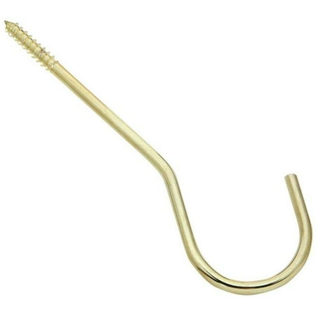 Brass Wall Hook - 6 in. Extension Hook Kit Plant Hardware Accessories N275-214, Brass