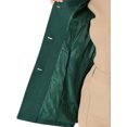 thumbnail image 5 of INSPIRE CHIC Women's Peter Pan Collar Single Breasted Overcoat Coat M Dark Green, 5 of 6