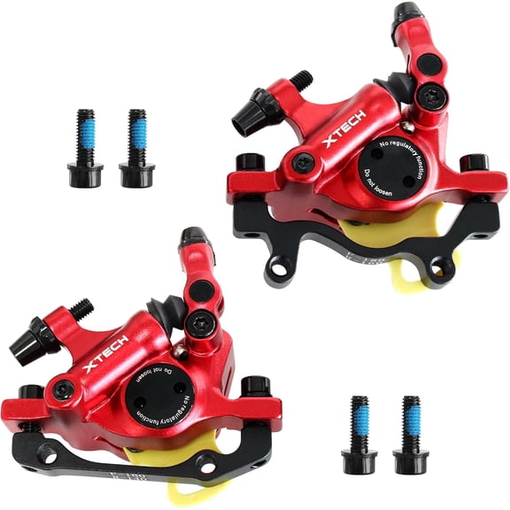 Z00M HB-100 Hydraulic Disc Brake Calipers, MTB Bike Disc Brakes Front & Rear Caliper Set with 160 mm Rotors, Aluminum Alloy Bicycle Disc Brake Kit for eBike, Mountain Bike, Road Bike, Fat Bike