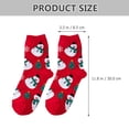 thumbnail image 5 of Christmas Stockings Winter Socks for Men 4 Pairs Middle Tube Snowman Decorate Women's, 5 of 6