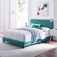 thumbnail image 2 of Modway Celine Channel Tufted Performance Velvet Queen Bed in Maroon, 2 of 9