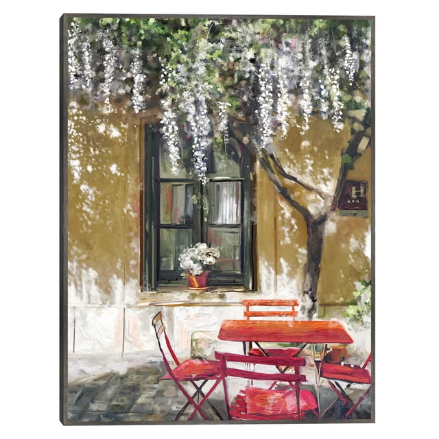 Cuadro Decorativo - Café del jardín Jr Impresión en canvas, estrechado.