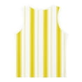 thumbnail image 4 of piuwrlz Summer Sleeveles Wide-StrapTank Tops Kids Girls Boys Lightweight Sports Vest Fashionable Round Neck Stripe Pullover Yellow Size 10 Years, 4 of 6